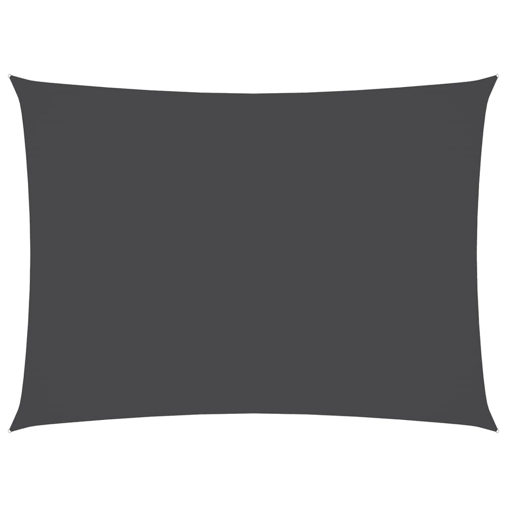 Vidaxl Toldo De Vela Rectangular Tela Oxford Gris Antracita 3x5 M_0