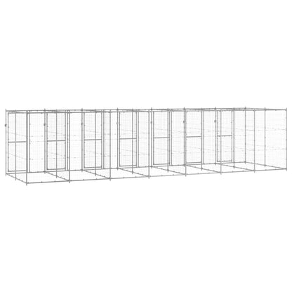 Perrera De Exterior De Acero Galvanizado 16,94 M²_3