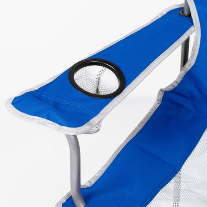 Silla Plegable Camping Con Posavasos Y Respaldo Transpirable Aktive_2