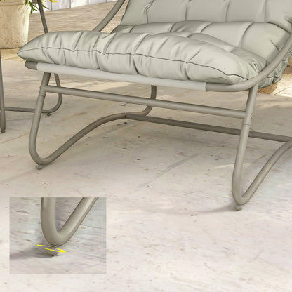 Outsunny Conjunto De Mesa Y Sillas De Terraza Exterior De 3 Piezas_3