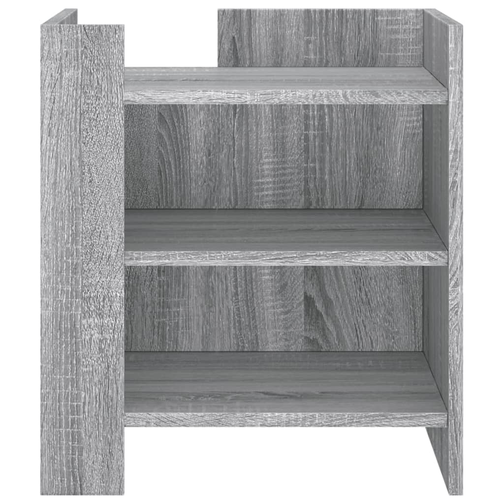 Mesita De Noche Madera De Ingeniería Gris Sonoma 45x50x50 Cm_2