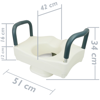 Elevador De Inodoro Wc Con Reposabrazos Para Váter Y Baño_2