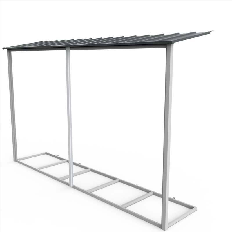 Extensión Lateral De Casetas De Jardín Duramax Alpine 10×10 Antracita_0