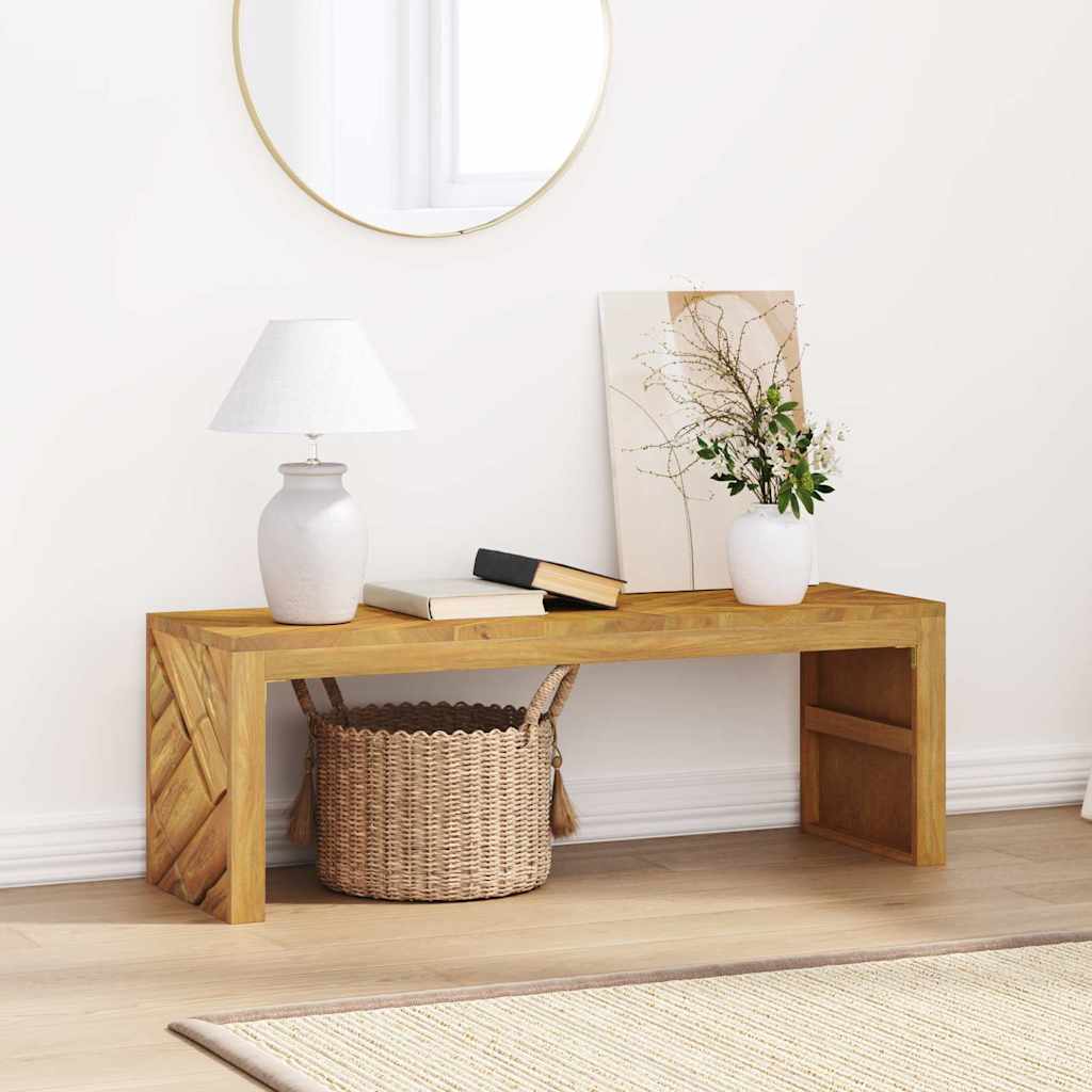 Mesa De Centro Madera Maciza De Teca 110x35x38 Cm_1