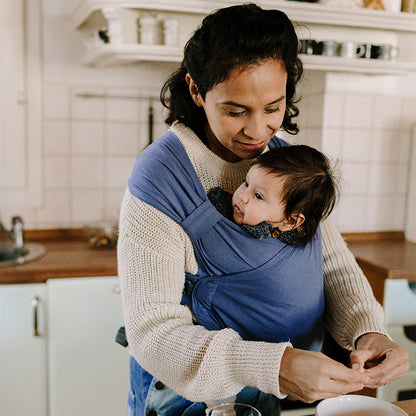 Portabebé Evolutivo Fular Mochila Boba Bliss Vintage Blue