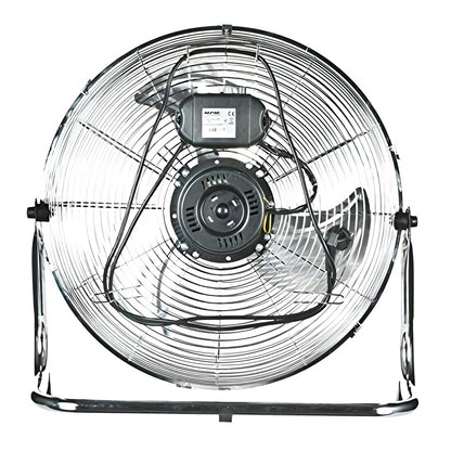 Ventilador Industrial Suelo, 35 Cm, Cuerpo Metal, 3 Aspas Metálicas, 3 Velocidades, Silencioso Mpm Mwp-04, Plata
