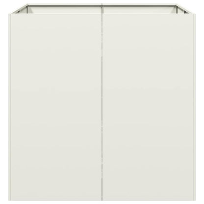 Jardinera Acero Blanco 80x80x80 Cm_3