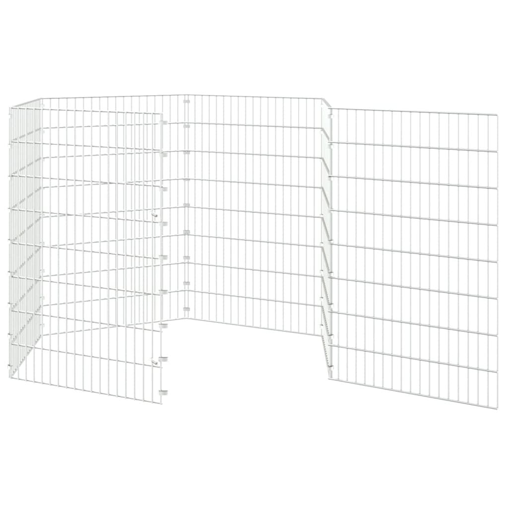 Vidaxl Recinto Animales Corral 6 Paneles Hierro Galvanizado 54x80 Cm_4