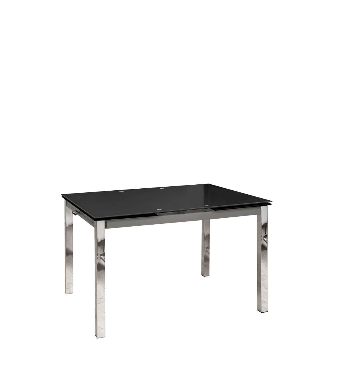 Mesa Para Cocina, Comedor Extensible Md-topo Acabado Cristal Negro, 120/200cm(ancho) 75cm(altura) 90cm(fondo)._4