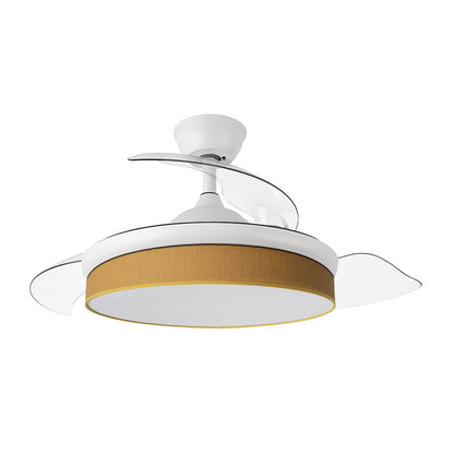 Ventilador Dc Moda 72w Blanco/amarillo 108d 3aspas 7200lm 3000-4000-6000k Remoto+memoria+temporizador_1