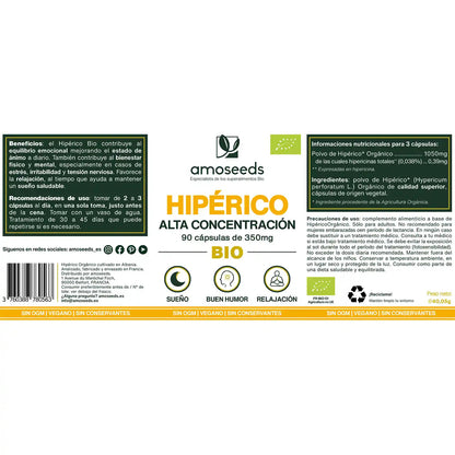 Hipérico Bio, Alta Concentración | 90 Cápsulas_4