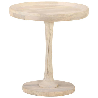 Mesa Auxiliar De Madera Maciza De Mango Ø50x55 Cm_4