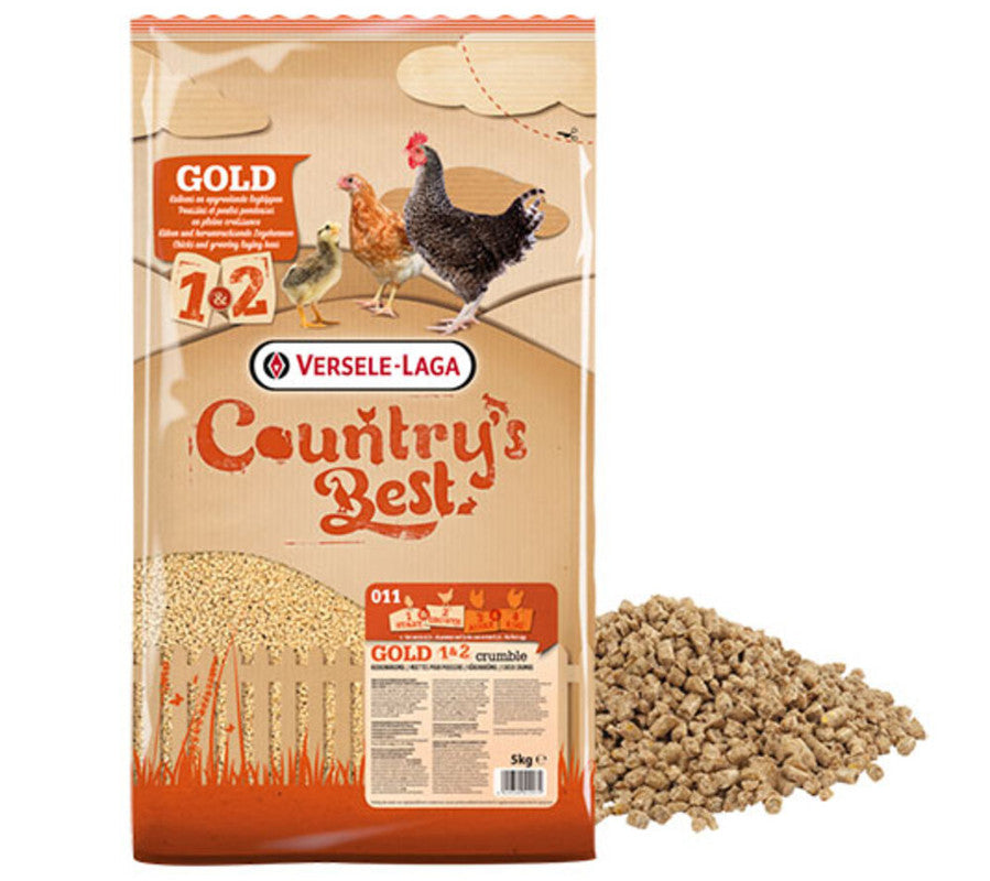 Gold 1&2 - Pienso Para Pollitos De Gallina En Migaja De Versele Laga - 5 Kg_0