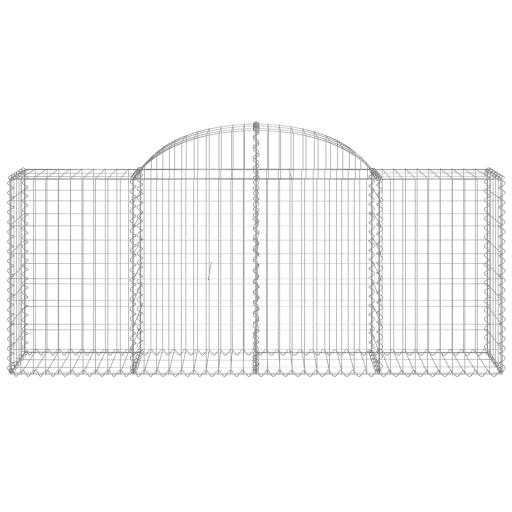 Cestas De Gaviones 40 Uds Forma De Arco Hierro 200x50x80/100 Cm_3