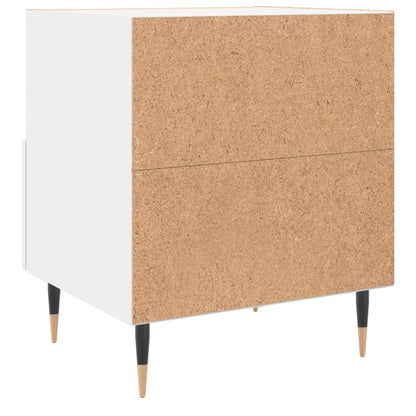 Mesita De Noche Madera De Ingeniería Blanco 40x35x47,5 Cm_4