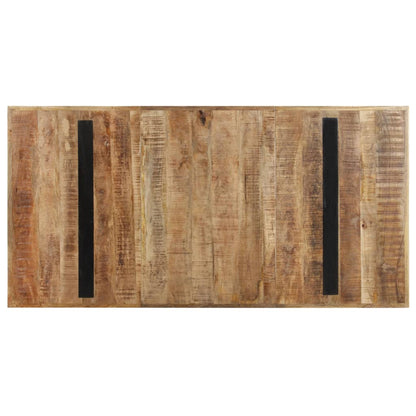 Mesa De Comedor De Madera De Mango Rugosa 160x80x76 Cm_2