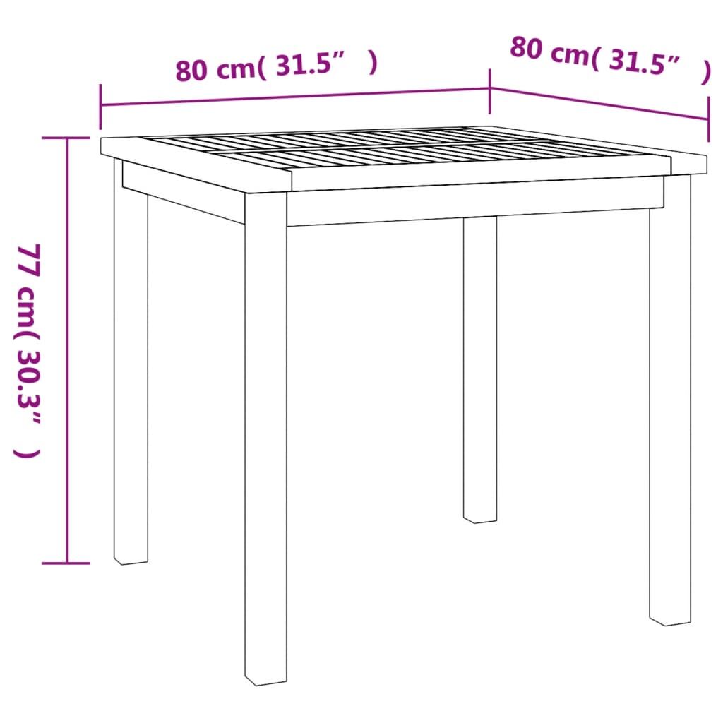 Vidaxl Juego De Comedor Para Jardín 5 Piezas Madera Maciza De Teca_2