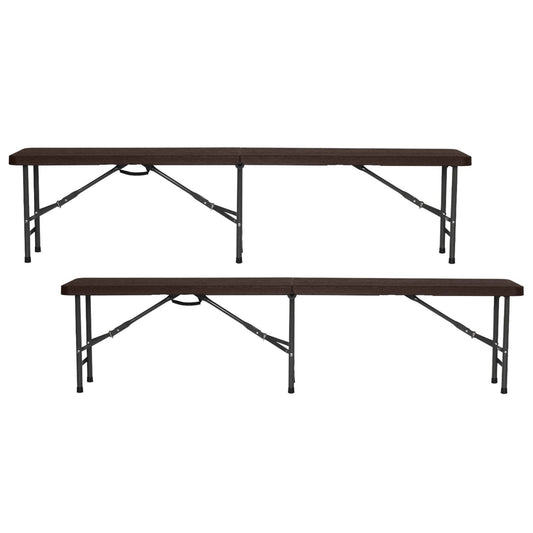 Pack 2 Bancos Plegables Catering 180x30x43cm O91_0
