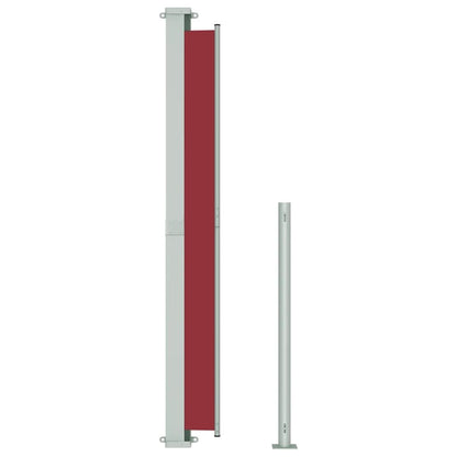 Vidaxl Toldo Lateral Retráctil De Jardín Rojo 180x500 Cm_4