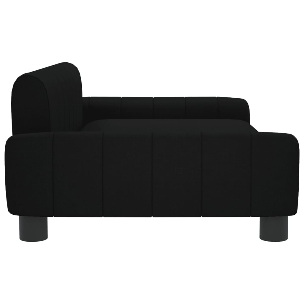 Cama Para Perros De Tela Negra 90x53x30 Cm / Vetonek_4