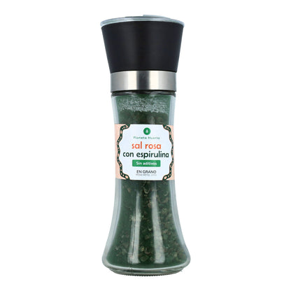Molinillo sal rosa con alga Espirulina ECO Planeta Huerto 200g