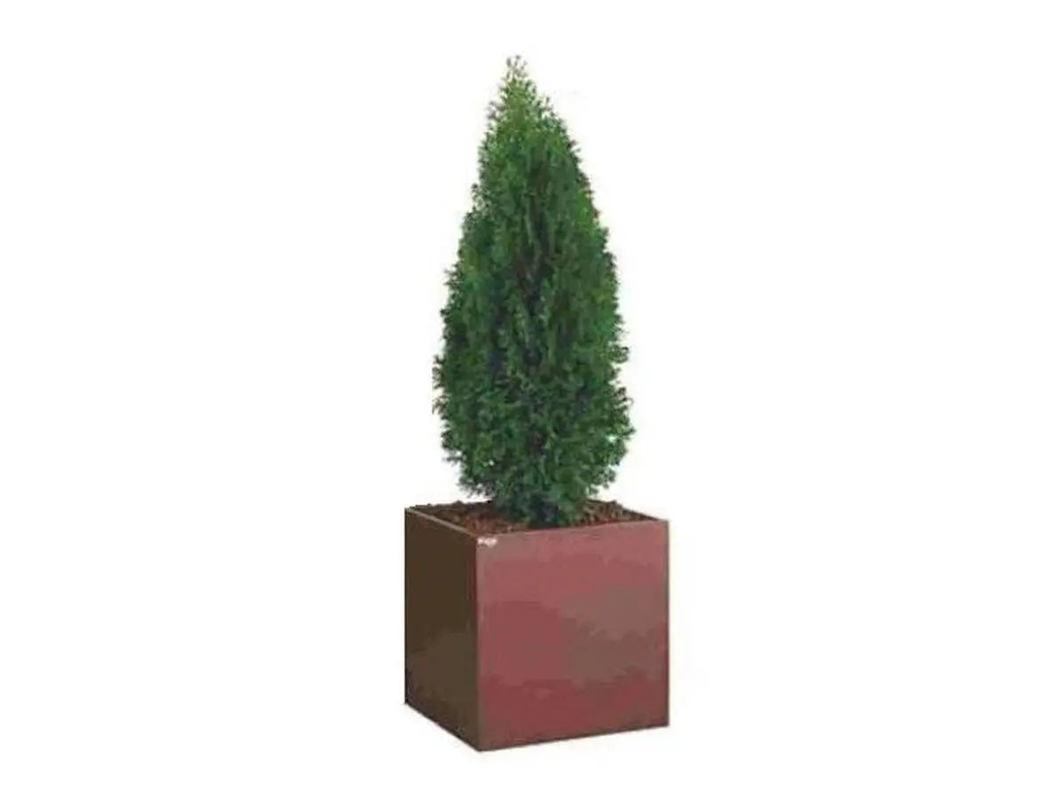 Jardinera Cubo Acero Corten / Unidad / 30x30x30 Cm_1