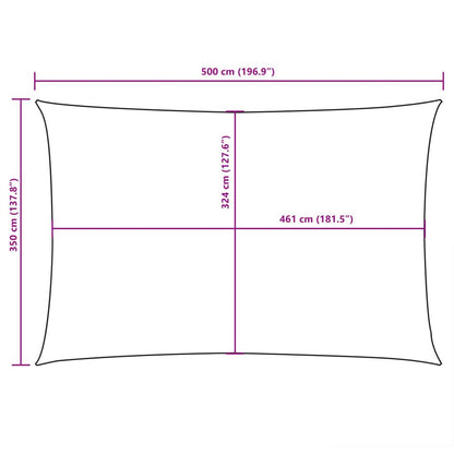 Vidaxl Toldo De Vela Rectangular Tela Oxford Beige 3,5x5 M_2