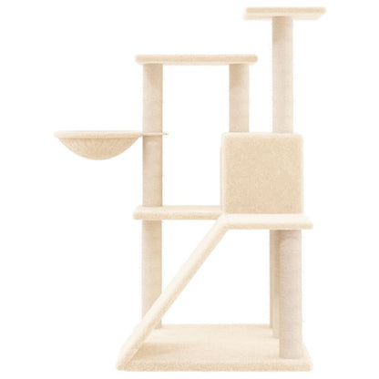 Vidaxl Rascador Para Gatos Con Postes De Sisal Crema 94 Cm_3