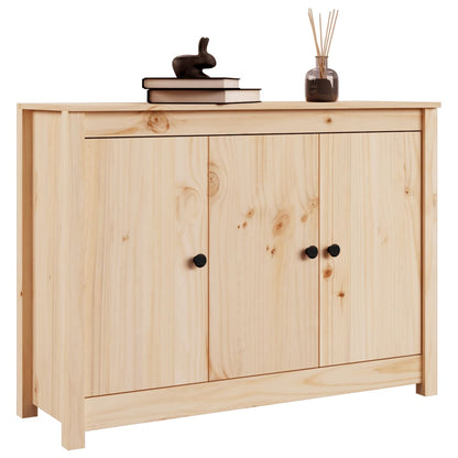 Aparador De Madera Maciza De Pino 110x35x74 Cm / Vetonek_1
