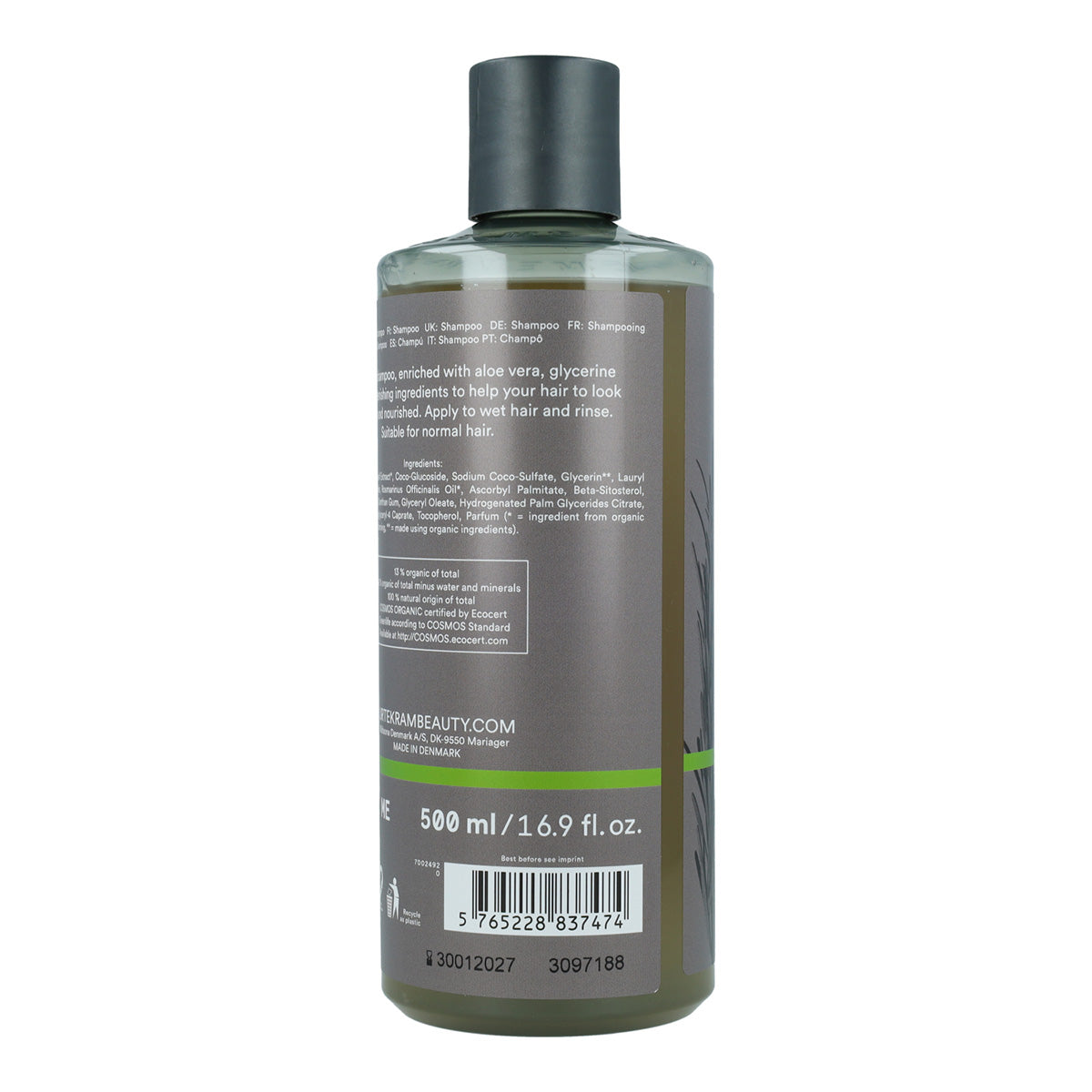 Champú de Romero para cabello fino Urtekram 500 ml