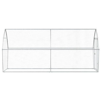 Vidaxl Jaula Para Gallinas Acero Galvanizado Plateado 400x105x182 Cm_4