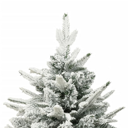Vidaxl Árbol De Navidad Artificial Con Nieve Pvc Y Pe Verde 150 Cm_1