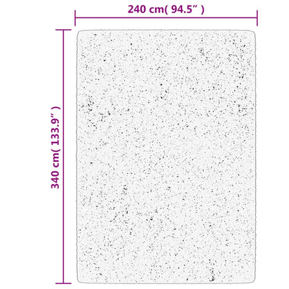 Vidaxl Alfombra Pelo Largo Aspecto Brillante Istan Crema 240x340 Cm_2