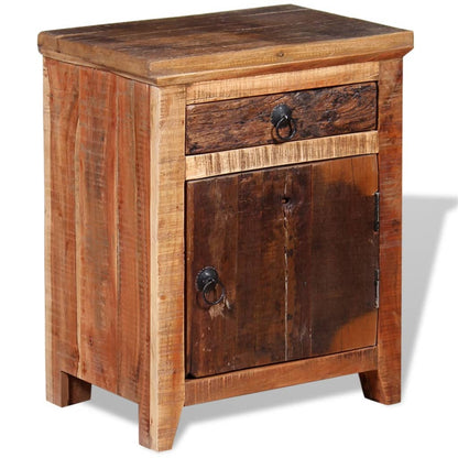 Mesita De Noche De Madera Acacia Maciza Reciclada_3