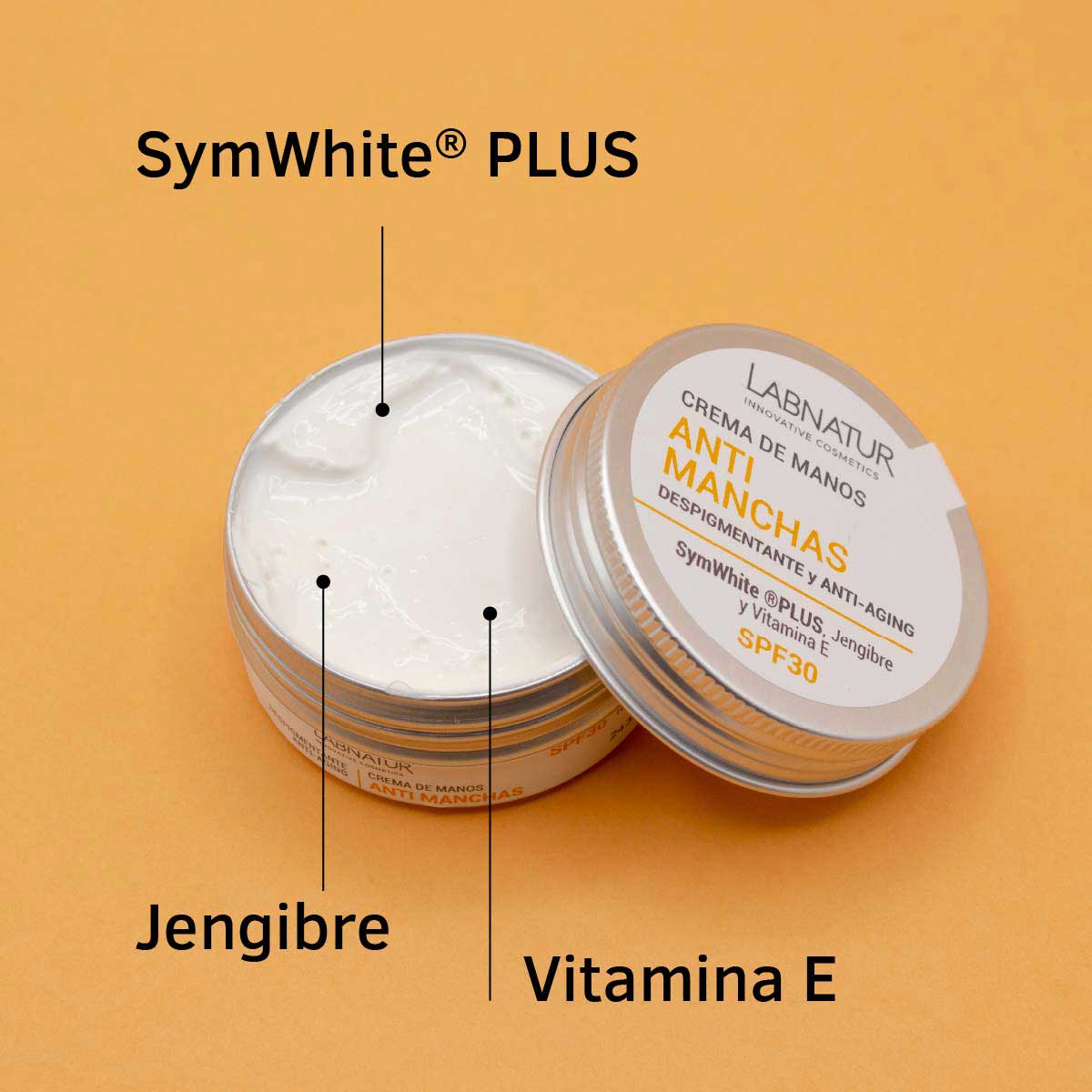 Crema de Manos Antimanchas Labnatur 50 ml | SymWhite Plus y Jengibre | SPF30 | Tono Uniforme_2