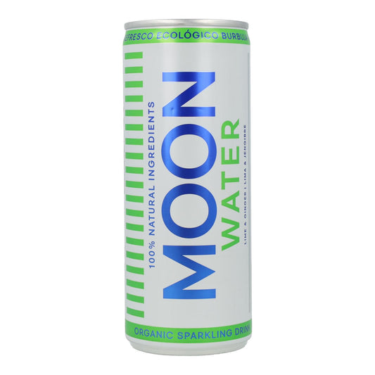 Refresco Lima &  Jengibre Bio Moon Water Lata de 33 cl