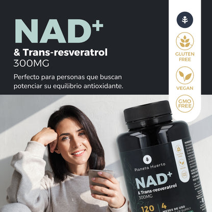NAD+ Transresveratrol Planeta Huerto 120 cápsulas