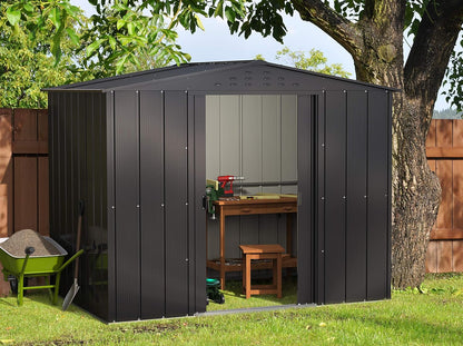 Duramax - Caseta Jardín - Top Titan 8x6 - Metal - Color Gris Antracita_2