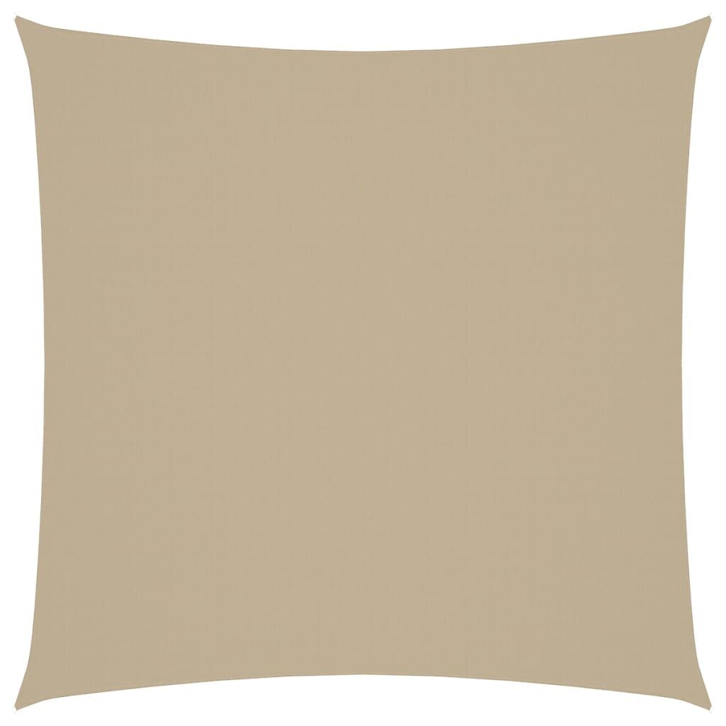 Vidaxl Toldo De Vela Cuadrado Tela Oxford Beige 5x5 M_0