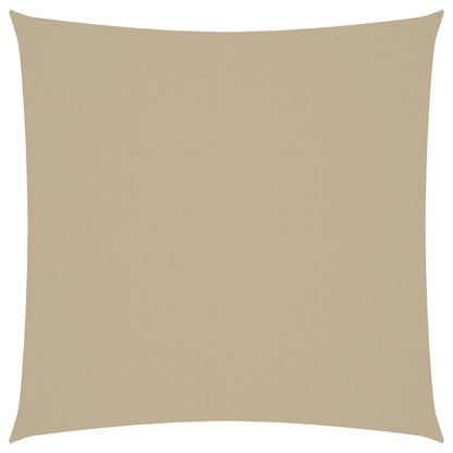 Vidaxl Toldo De Vela Cuadrado Tela Oxford Beige 5x5 M_0