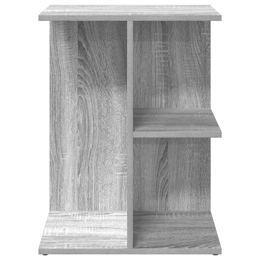 Mesita De Noche Madera De Ingeniería Gris Sonoma 46,5x29x61 Cm_2