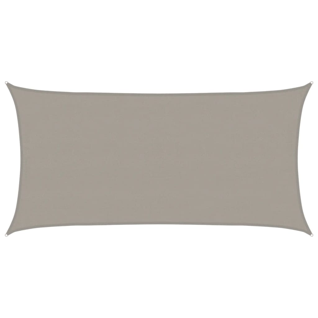 Toldo De Vela Rectangular Hdpe Gris Claro 160 G/m² 4x7 M_0