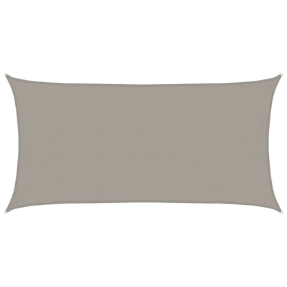 Toldo De Vela Rectangular Hdpe Gris Claro 160 G/m² 4x7 M_0