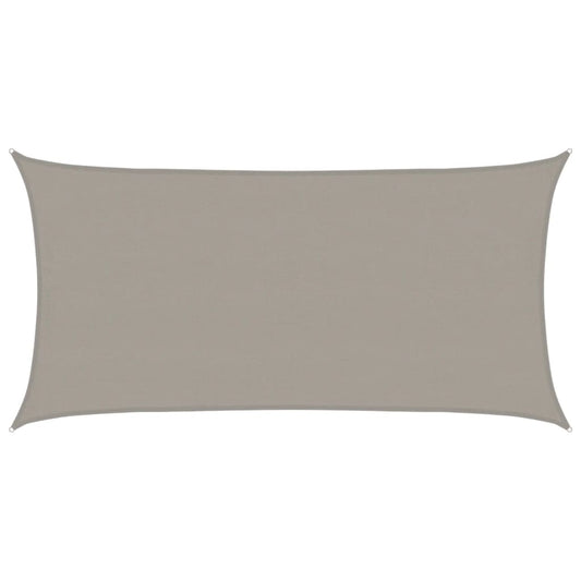 Toldo De Vela Rectangular Hdpe Gris Claro 160 G/m² 4x7 M_0