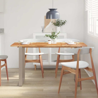 Mesa De Comedor De Madera Maciza De Acacia 140x70x76 Cm_1