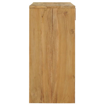 Mesa Consola De Madera Maciza De Teca 100x35x75 Cm_3