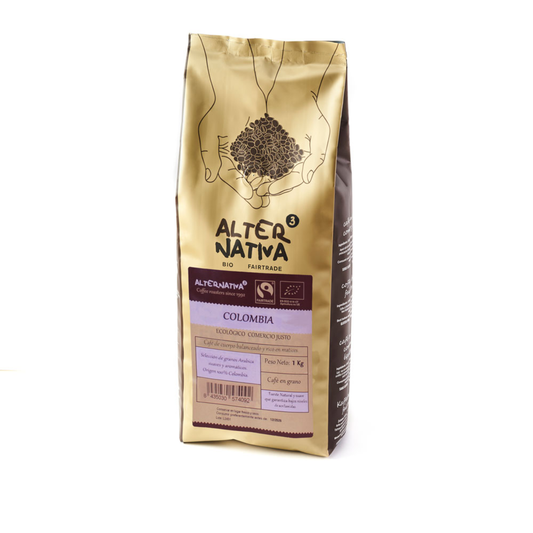 Café en grano 100% Arábica Colombia Bio Alternativa 1kg