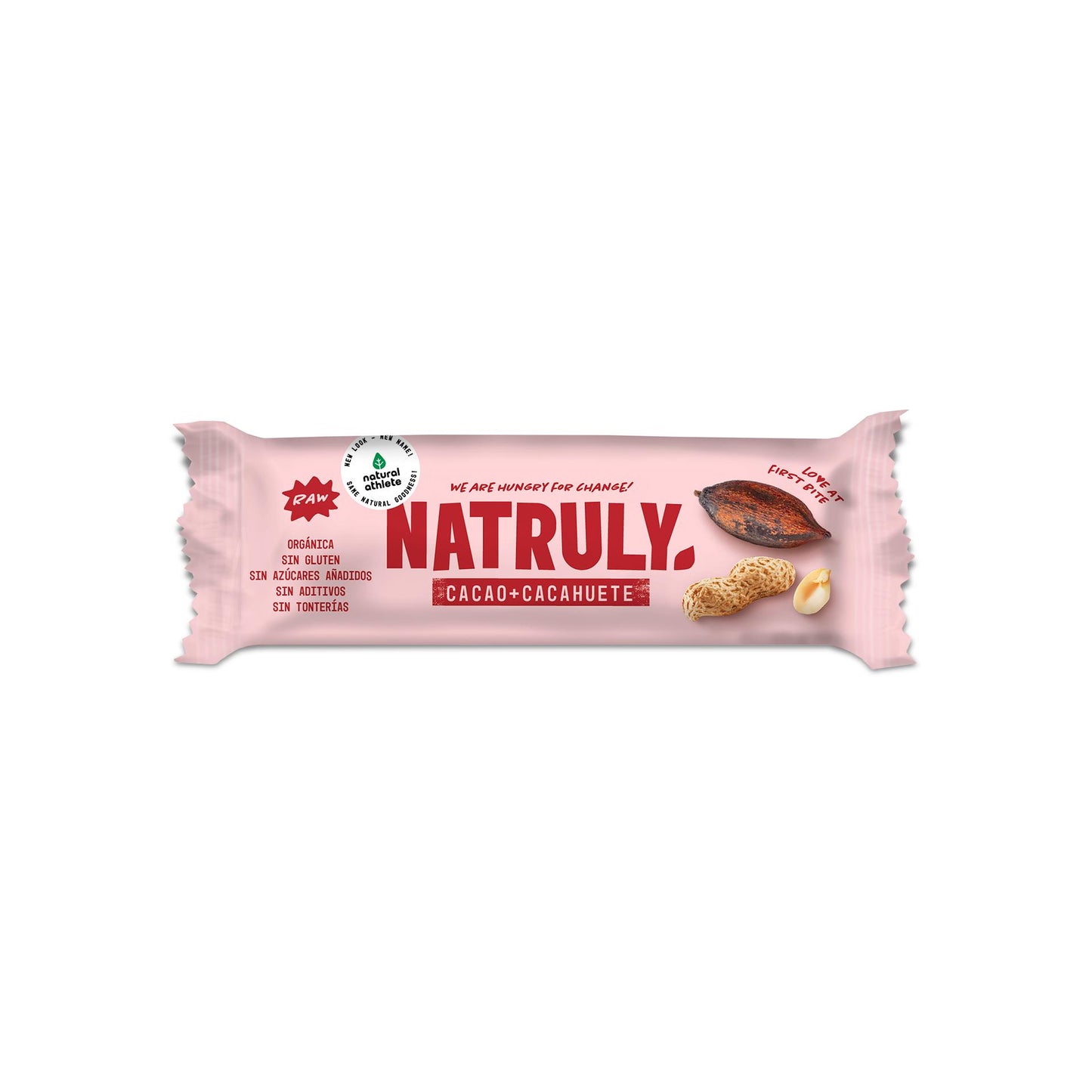 Barrita Raw cacao y cacahuete Bio Natruly 40 g
