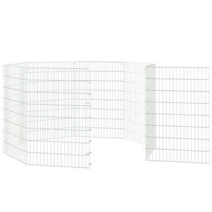 Vidaxl Recinto Animales Corral 8 Paneles Hierro Galvanizado 54x80 Cm_4