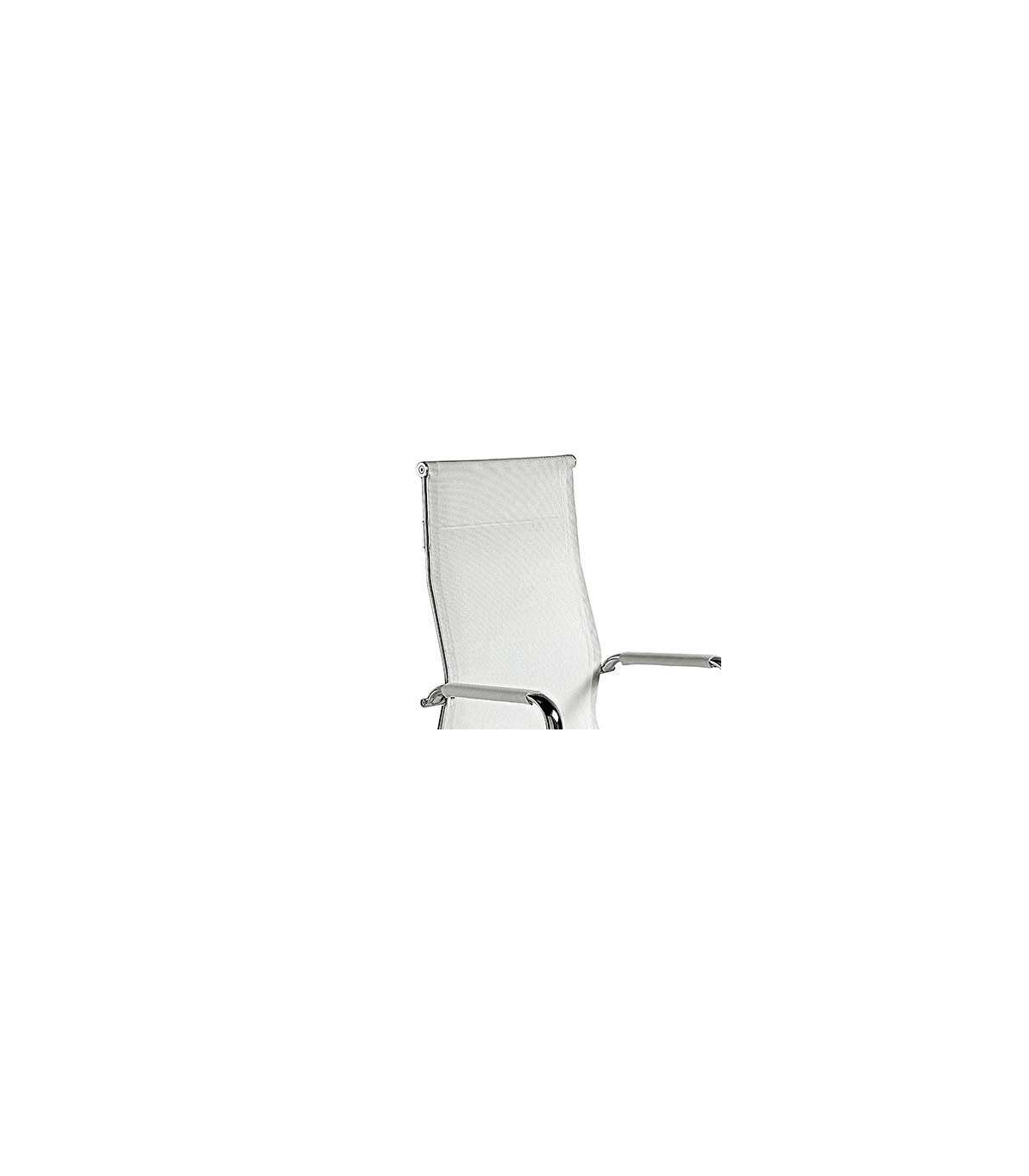 Silla Despacho Giratoria Elevable Acabado Blanco, 60 Cm(ancho) 108-115 Cm(altura) 66cm(fon_5